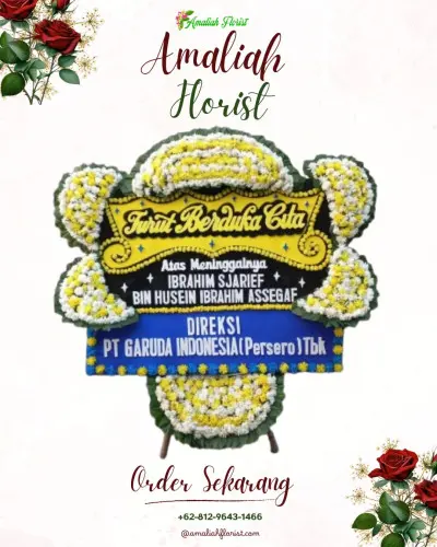 Papan Bunga Duka di Purwareja